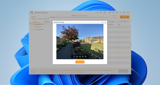 AnyRecover Bildwiederherstellungs-App