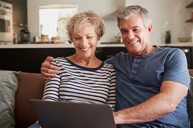 Happy Couple on Computer